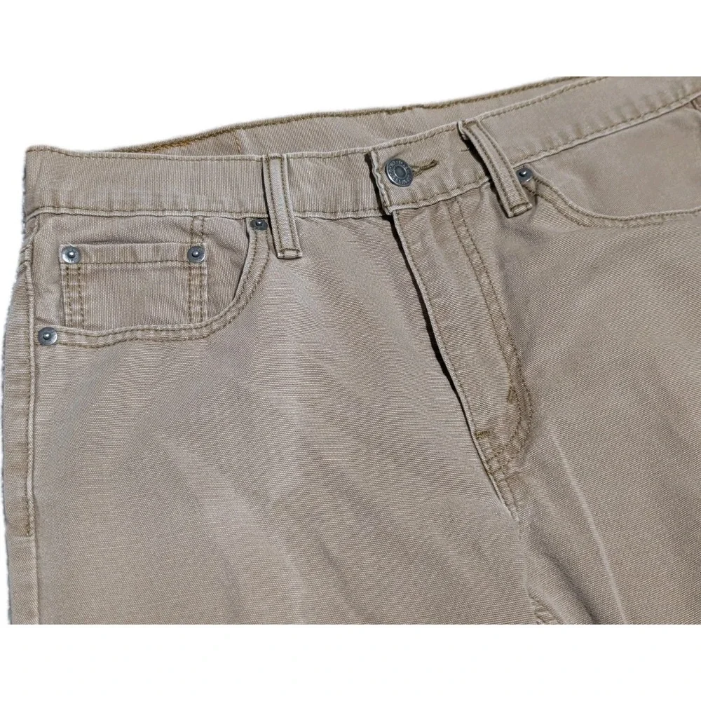 Levis 514 Jeans Mens 30x30 Khaki‎ Beige Straight Fit